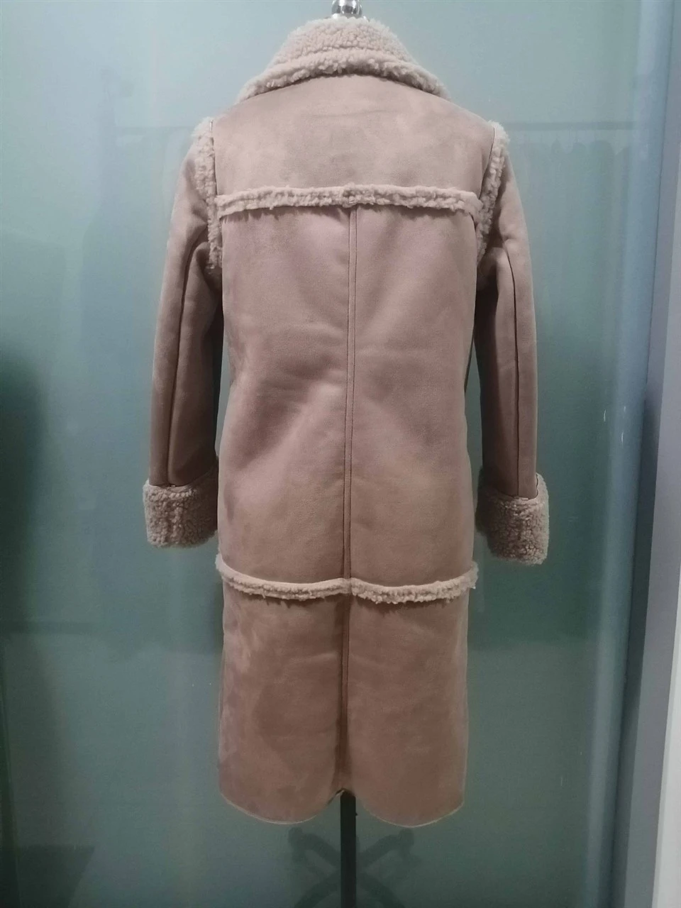 Double Breasted Faux fur Coat high quality